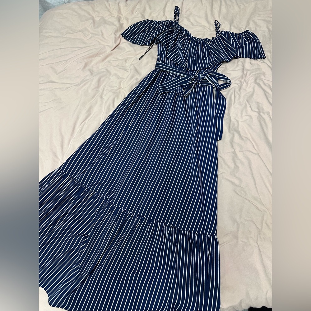 Striped maxi dress